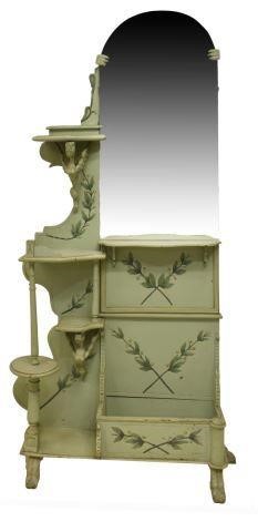 ITALIAN FOLIATE PAINTED MIRRORED