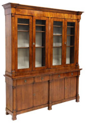 ITALIAN FRUITWOOD BOOKCASE OR