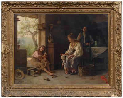 Italian genre painting, F.