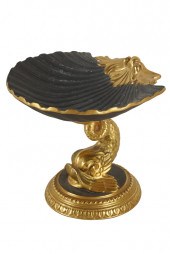 ITALIAN GILDED CERAMIC TAZZAma