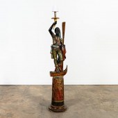 ITALIAN GILT AND POLYCHROME BL
