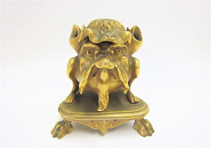 ITALIAN GILT BRONZE ''GROTESQUE''