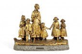 ITALIAN GILT BRONZE GROUP: FES