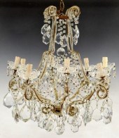 ITALIAN GILT & CRYSTAL PRISM 8