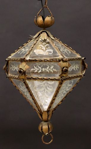 ITALIAN GILT IRON &AMP; GLASS