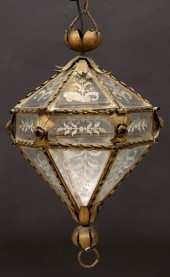 ITALIAN GILT IRON &AMP; GLASS