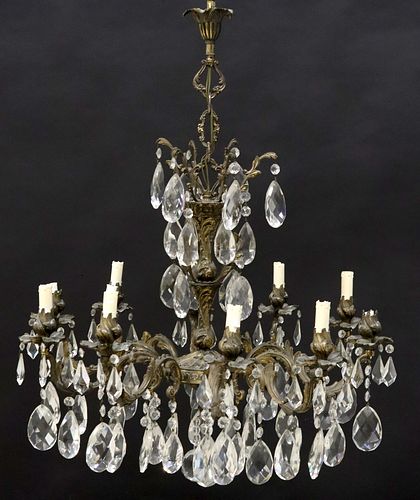 ITALIAN GILT METAL &AMP; CRYSTAL