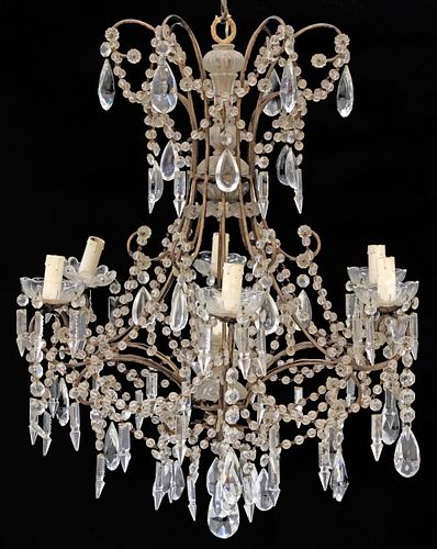 ITALIAN GILT METAL &AMP; CRYSTAL