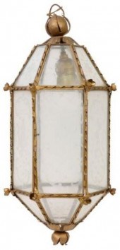 ITALIAN GILT METAL & FROSTED G