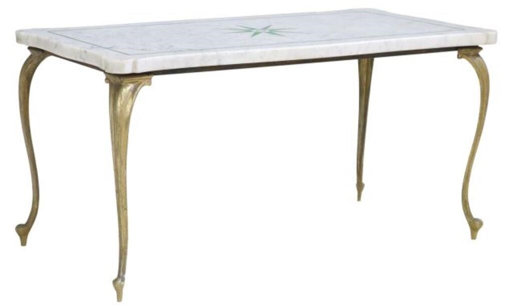 ITALIAN GILT-METAL & MARBLE-TOP