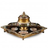 Italian gilt-metal micromosaic