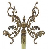 ITALIAN GILT METAL & ONYX STAN