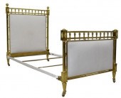 ITALIAN GILT METAL & UPHOLSTER