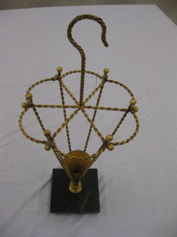 Italian Gilt Metalwork Umbrella