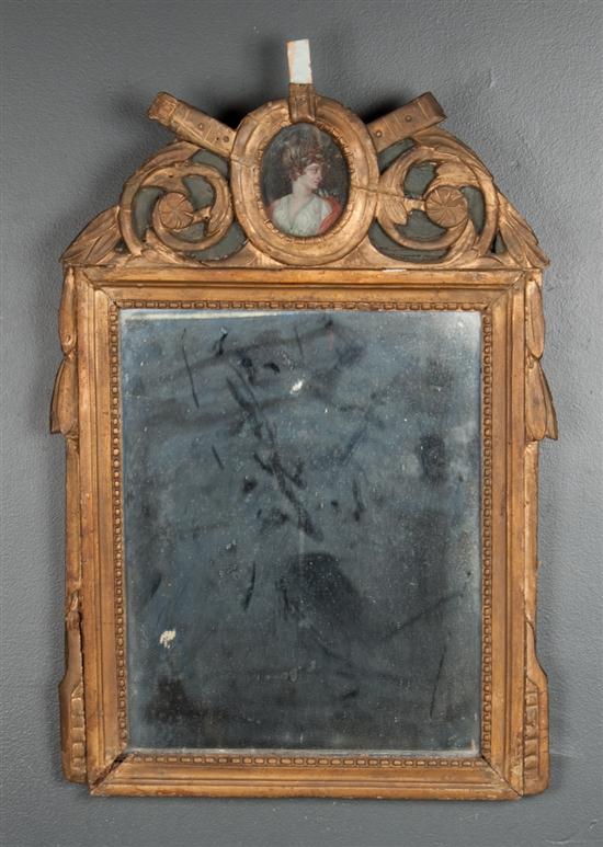 Italian gilt mirror with