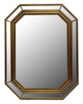 ITALIAN GILT OCTAGONAL BEVELED