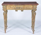 ITALIAN GILT & PAINTED ROUGE M