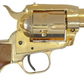 ITALIAN GILT SAA .22 REVOLVER,