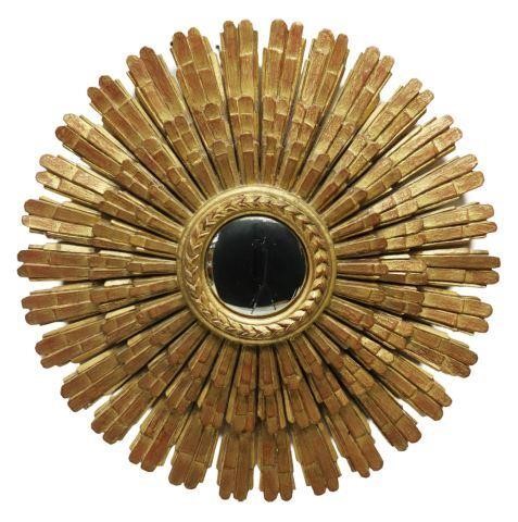 ITALIAN GILT SUNBURST DESIGN CONVEX