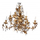 ITALIAN GILT TOLE LEAF EIGHT L
