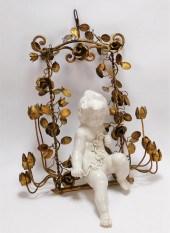 ITALIAN GILT TOLEWARE & PORCEL