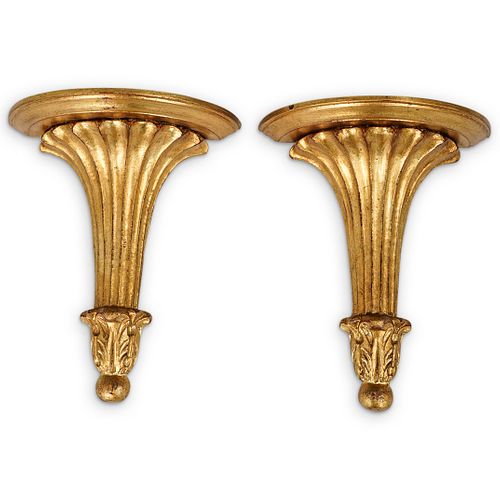 ITALIAN GILT WOOD WALL SHELVES