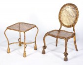 ITALIAN GILT WROUGHT IRON ROPE