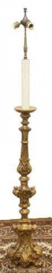 ITALIAN GILTWOOD ALTAR PRICKET