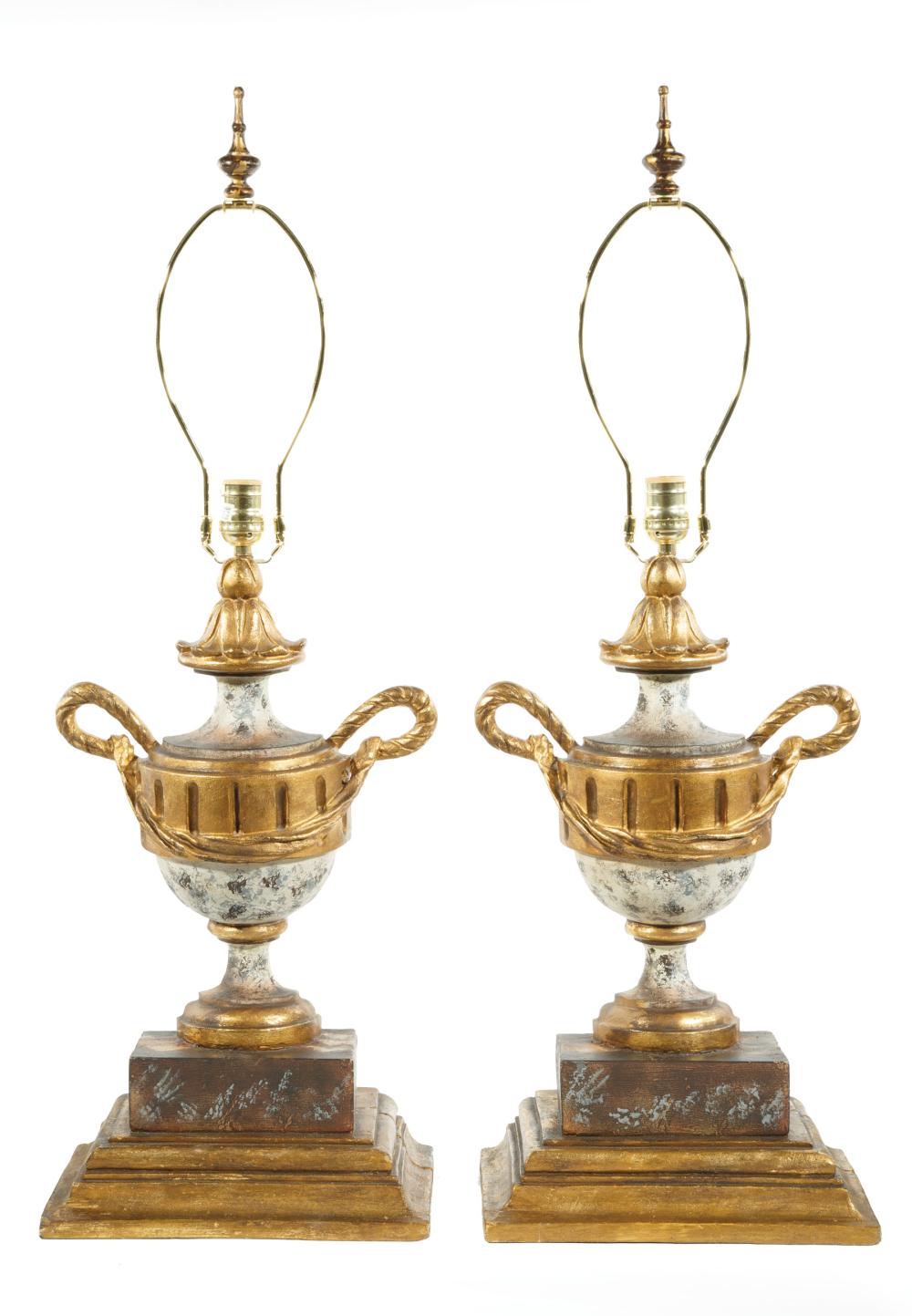 ITALIAN GILTWOOD AND FAUX MARBRE