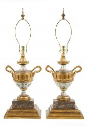 ITALIAN GILTWOOD AND FAUX MARB
