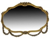 ITALIAN GILTWOOD BEVELED MIRRO