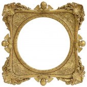 ITALIAN GILTWOOD CHERUB MASK &