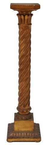 ITALIAN GILTWOOD COLUMN PEDESTAL