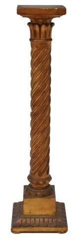 ITALIAN GILTWOOD COLUMN PEDEST