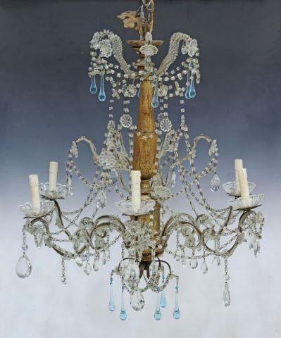 ITALIAN GILTWOOD & CRYSTAL