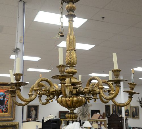 ITALIAN GILTWOOD EIGHT-LIGHT