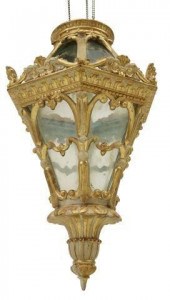 ITALIAN GILTWOOD & GLASS HANGI