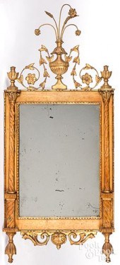 ITALIAN GILTWOOD LOOKING GLASS