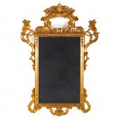 ITALIAN GILTWOOD MIRROR 20th c