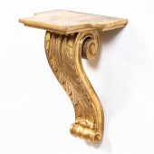 ITALIAN GILTWOOD SCROLLED HANG