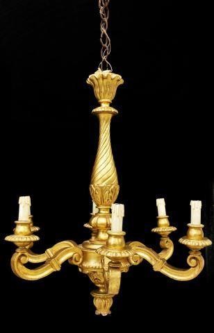 ITALIAN GILTWOOD SEVEN-LIGHT