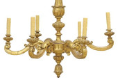 ITALIAN GILTWOOD SIX-LIGHT CHA