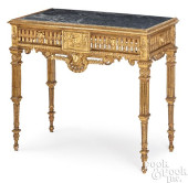 ITALIAN GILTWOOD SLAB TABLE, C