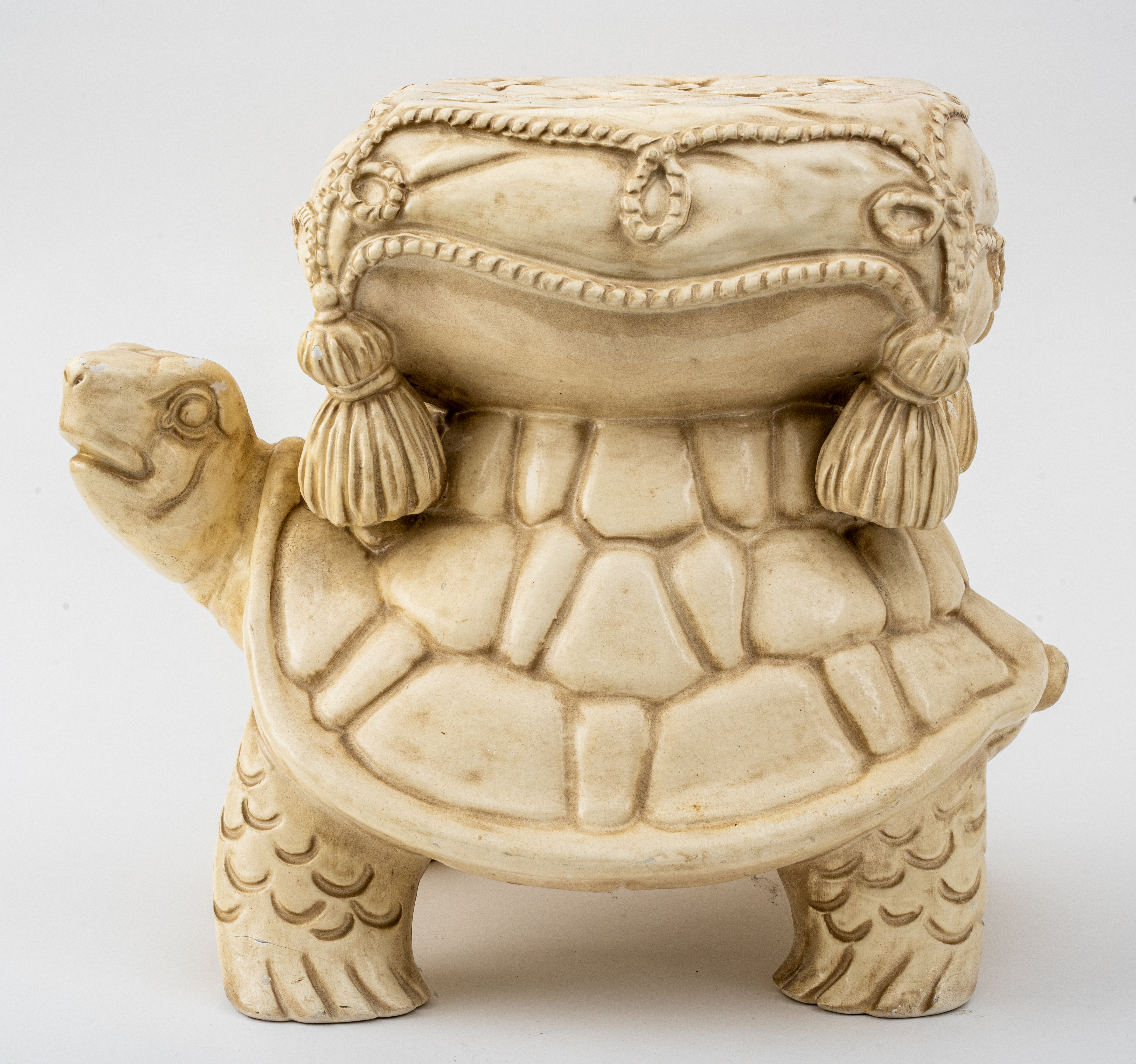 ITALIAN GLAZED CERAMIC TURTLE