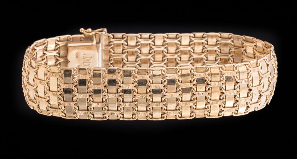 ITALIAN GOLD BASKETWEAVE FLEXIBLE
