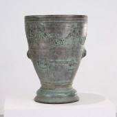 ITALIAN GRAND TOUR BRONZE URN,