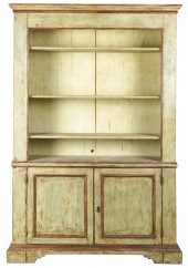 ITALIAN GREEN-PAINTED CABINETI