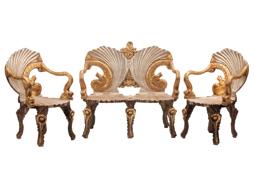 ITALIAN GROTTO-STYLE THREE-PIECE
