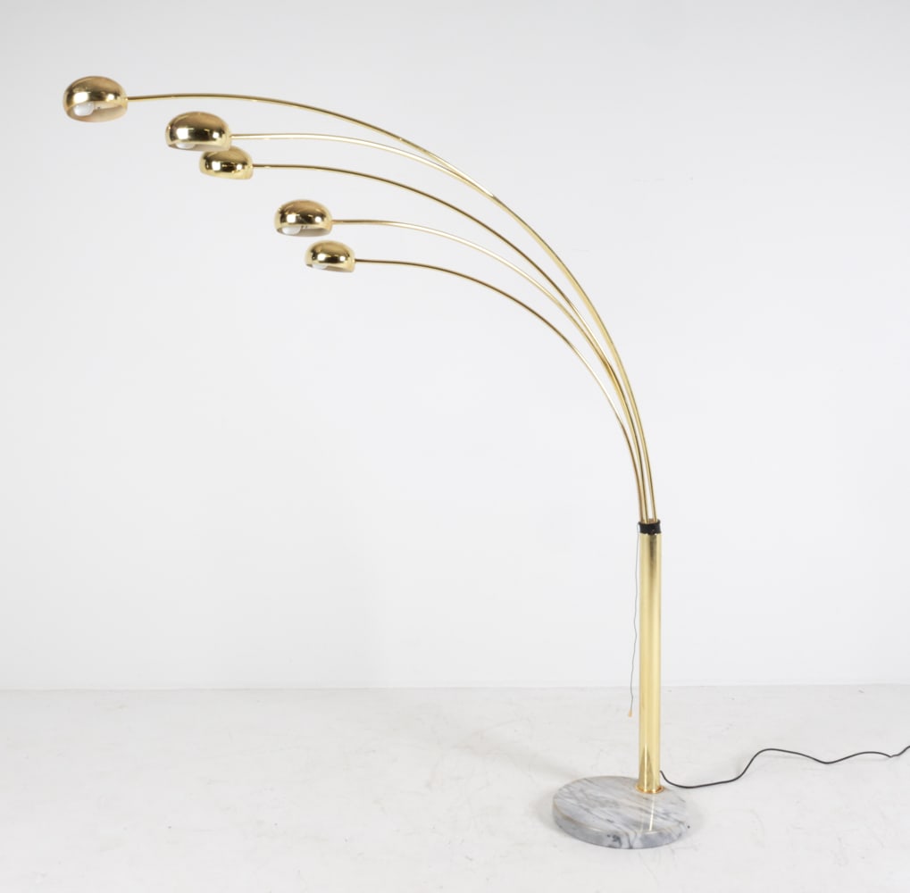 ITALIAN GUZZINI BRASS & MARBLE