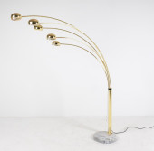 ITALIAN GUZZINI BRASS & MARBLE
